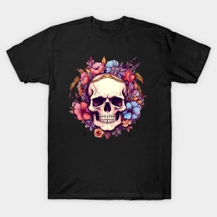 Floral Skull T-Shirt